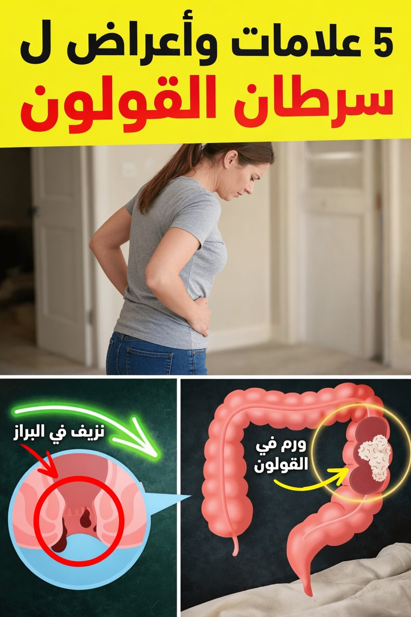 5 علامات وأعراض شائعة لسرطان القولون ينبغي أن تناقشها مع مقدم الرعاية الصحية الخاص بك