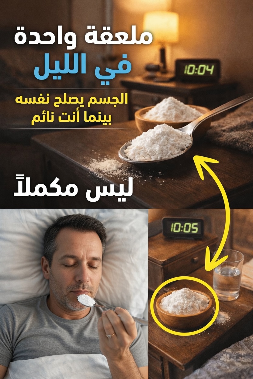 ماذا يحدث عندما تتناول ملعقة صغيرة من هذا المسحوق الطبيعي قبل النوم