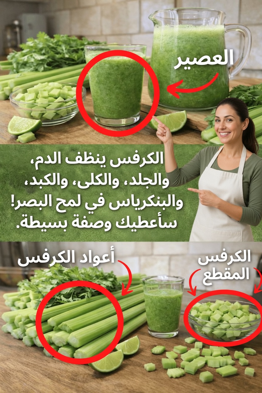 هل عصير الكرفس قوي حقًا إلى هذا الحد؟ ماذا يقول العلم عن هذا المشروب الأخضر الشائع