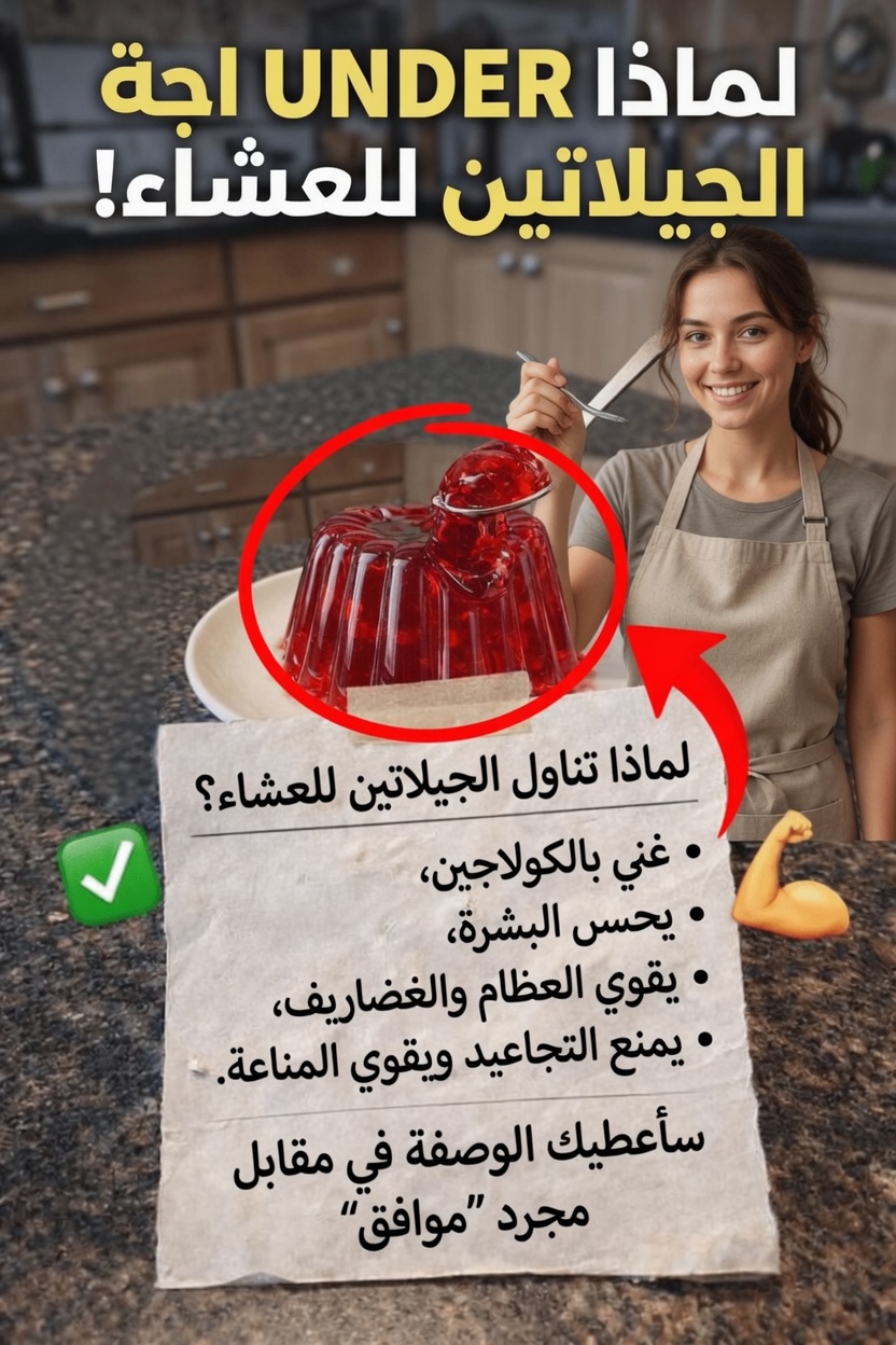 لماذا تتناول الجيلاتين على العشاء؟ استكشاف طرق يومية قد ينسجم بها هذا المصدر للكولاجين مع روتينك الصحي