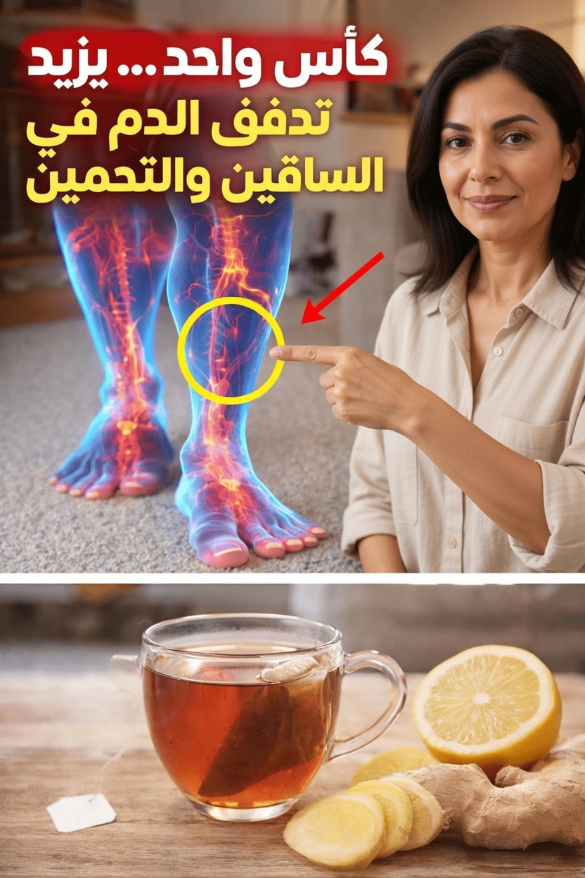 كوب واحد يوميًا: طريقة بسيطة لدعم الدورة الدموية الصحية في الساقين والقدمين