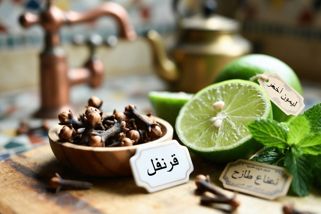 اكتشف مشروبًا أخضر يوميًا بسيطًا بالقرنفل والليمون والنعناع للعافية اليومية
