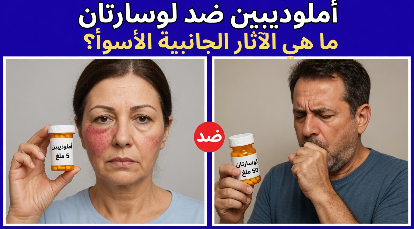 الآثار الجانبية لأملوديبين مقارنة بلوسارتان: اكتشف الفروقات الرئيسية ونصائح عملية لتحسين إدارة ضغط الدم