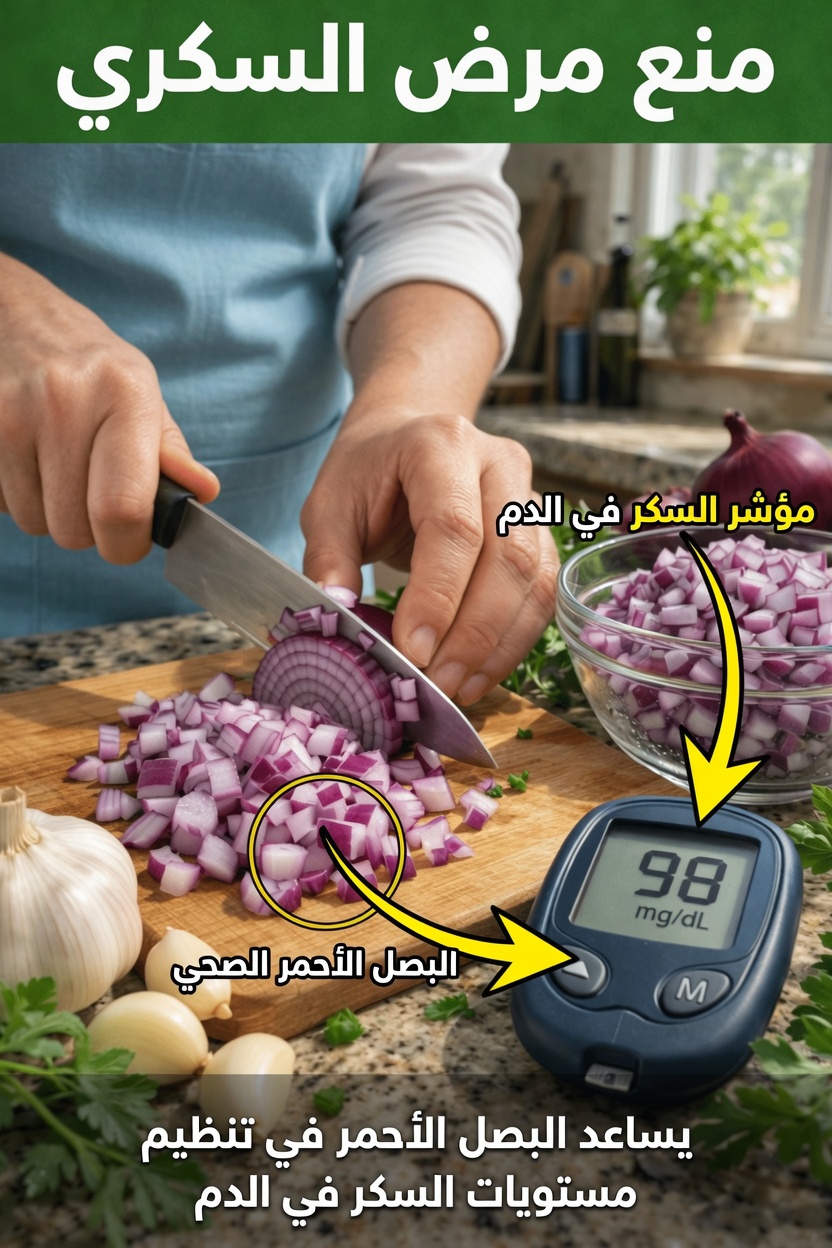 كيف يساعد البصل الأحمر في دعم مستويات السكر الصحية في الدم؟ عادات مطبخ بسيطة تستحق الاستكشاف