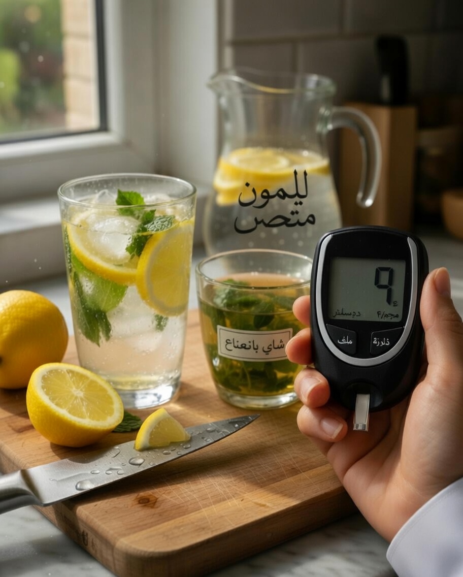 كيفية تحضير هذا المشروب البسيط بالليمون والنعناع يوميًا لدعم مستويات السكر الصحية في الدم