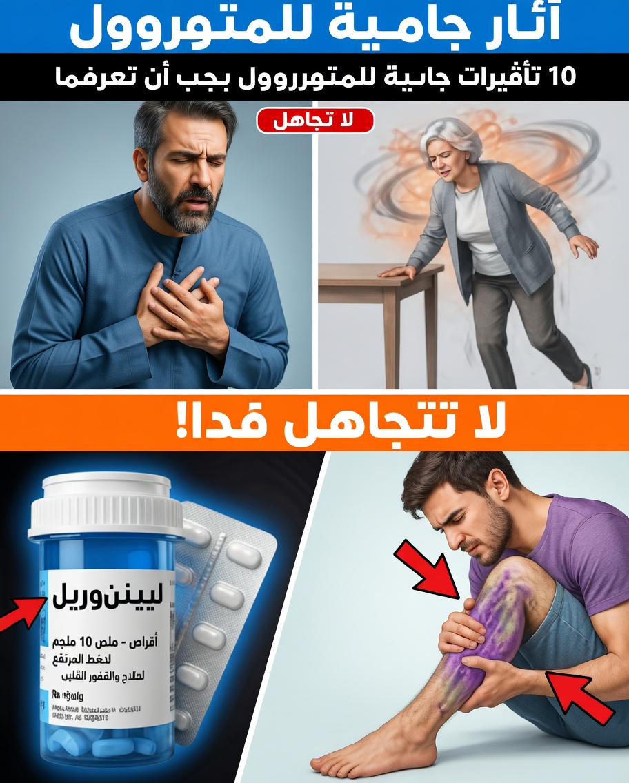 ما هي الآثار الجانبية العشرة الشائعة للميتوبرولول وكيف يمكنك ملاحظتها مبكرًا؟