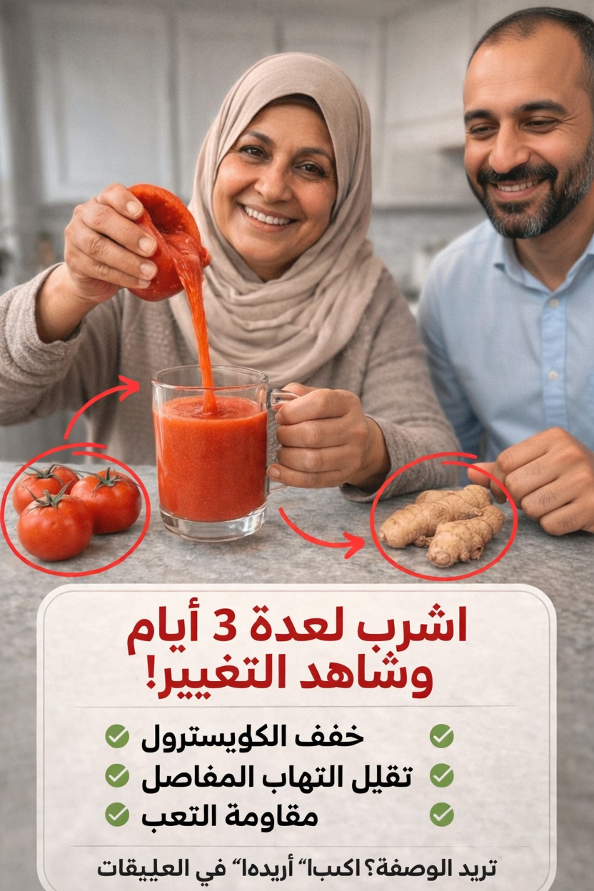 عصير الطماطم والزنجبيل: عادة يومية بسيطة لعافية أفضل