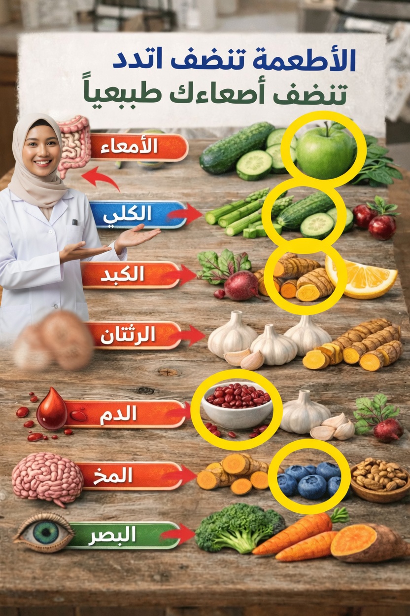 كيف يمكن للأطعمة اليومية أن تدعم عمليات التنظيف الطبيعية في جسمك