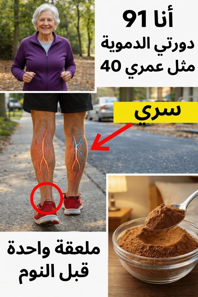 عادة بسيطة قبل النوم يستخدمها كبار السن لدعم الدورة الدموية الصحية في الساقين والقدمين
