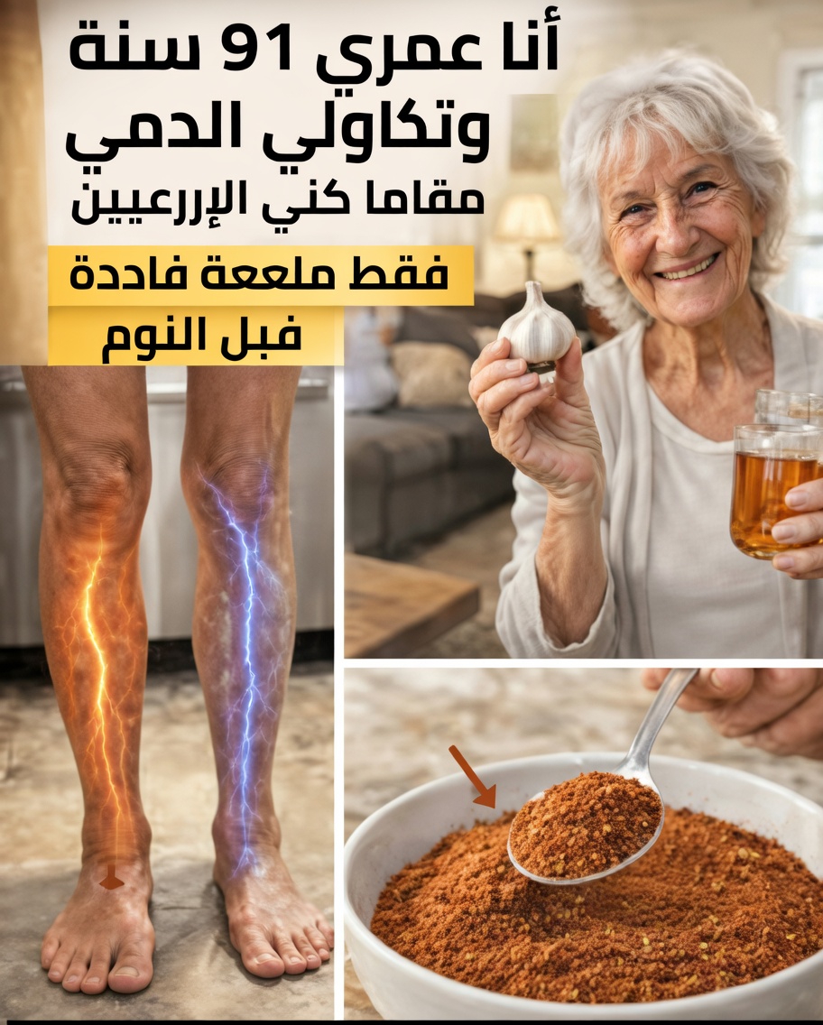 عادة بسيطة قبل النوم يستخدمها كبار السن لدعم الدورة الدموية الصحية في الساقين والقدمين