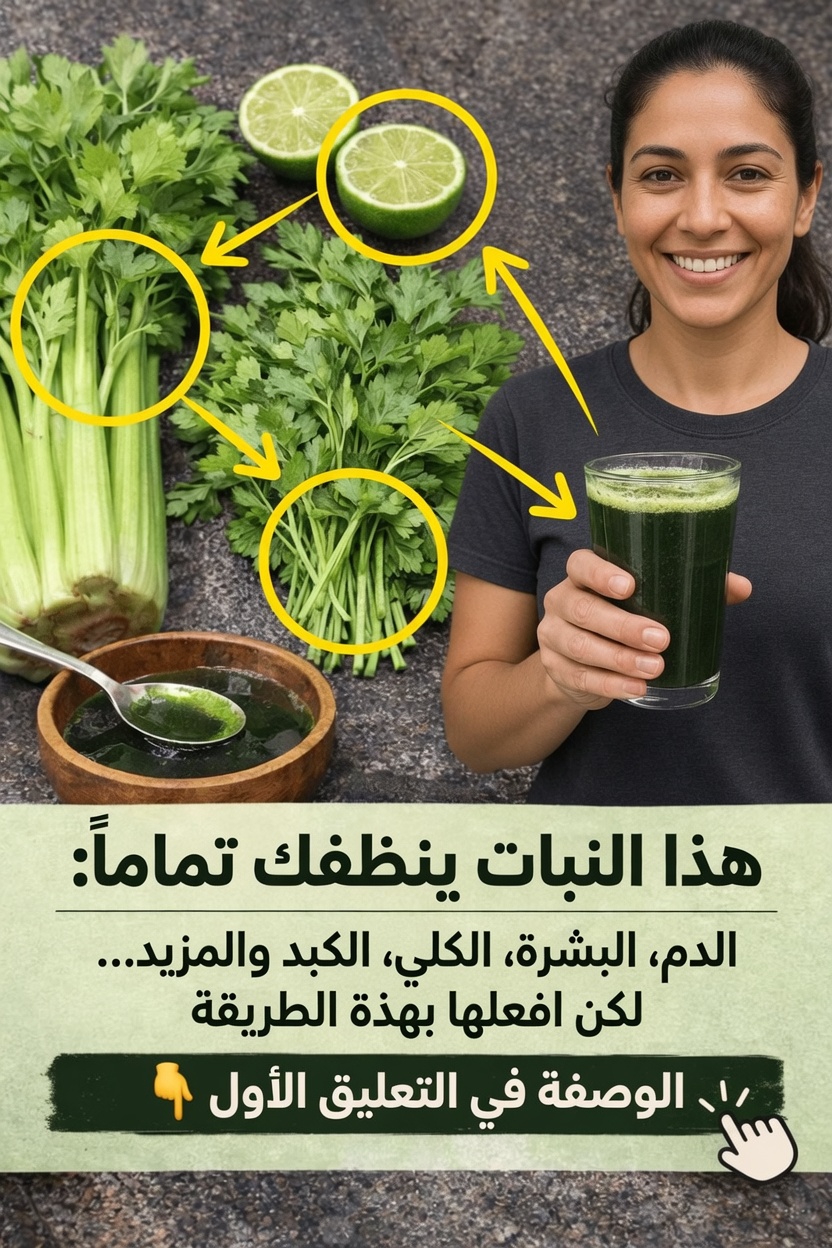 وصفة العصير الأخضر القوية التي يتحدث عنها الجميع: كيفية تحضير عصير الكرفس والبقدونس في المنزل