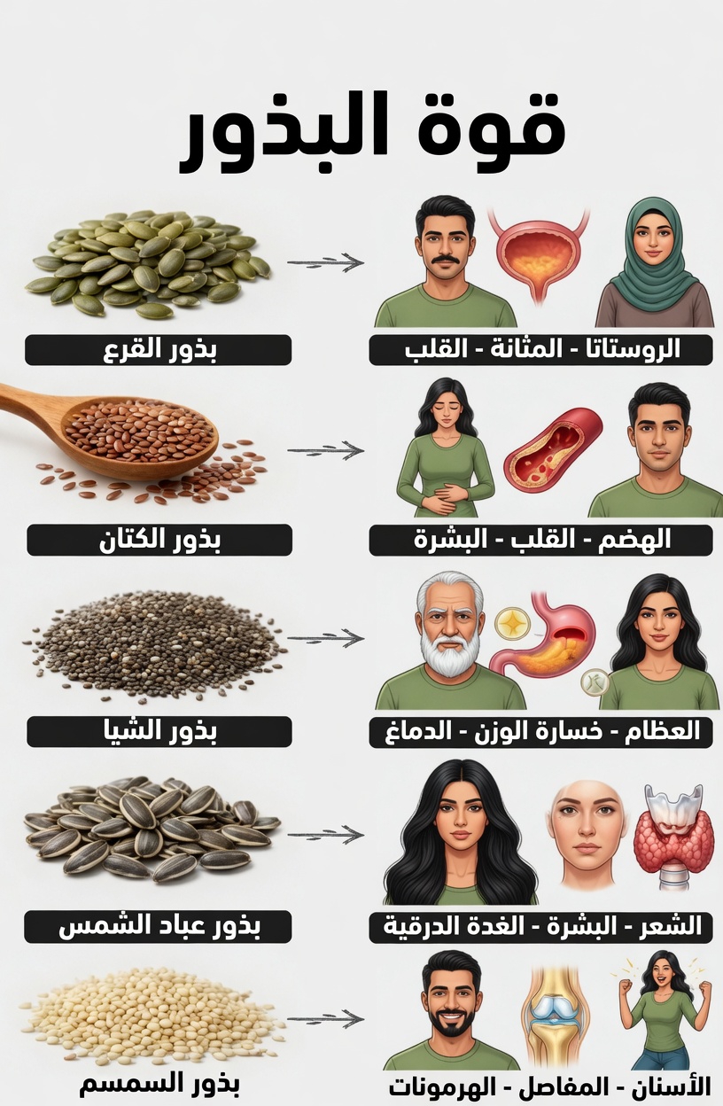اكتشف 6 بذور غنية بالعناصر الغذائية يمكن لكبار السن إضافتها بسهولة إلى روتينهم اليومي لتحسين صحتهم العامة
