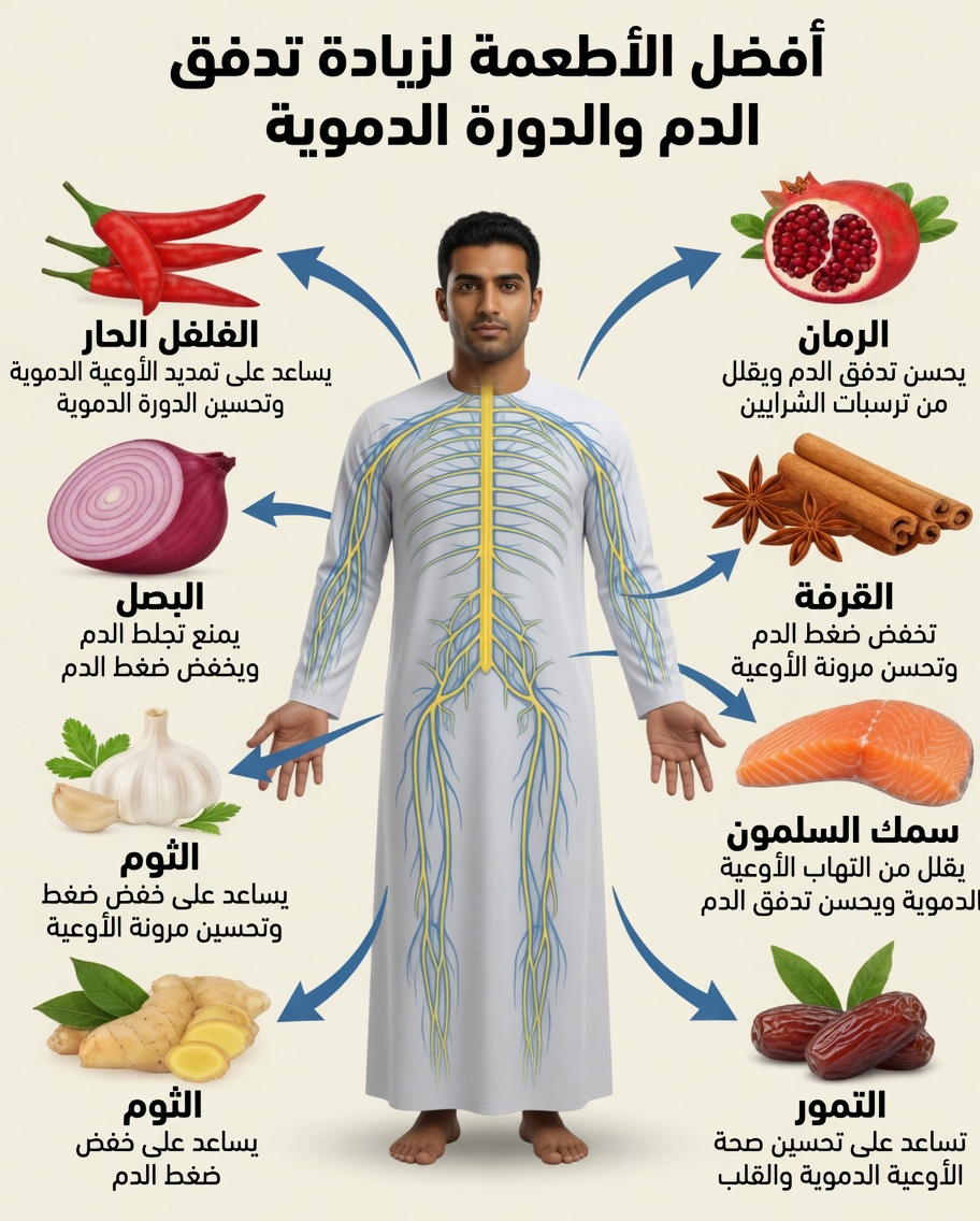 اكتشف أفضل 5 أعشاب طبيعية يومية لدعم الدورة الدموية الصحية وتدفق الدم في ساقيك