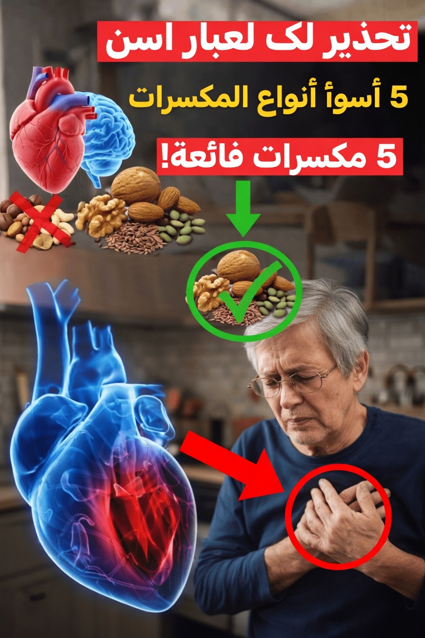 5 مكسرات يجب على كبار السن التفكير مرتين قبل تناولها لصحة القلب – و5 مكسرات فائقة يُنصح بالاستمتاع بها يوميًا