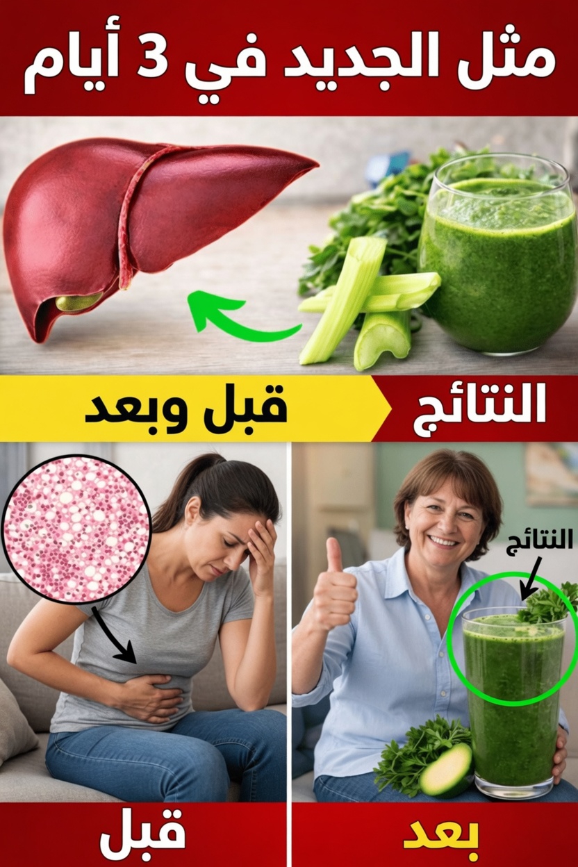 اكتشف كيفية دعم صحة كبدك طبيعيًا بعادات يومية سهلة وأفكار لعصير الكرفس