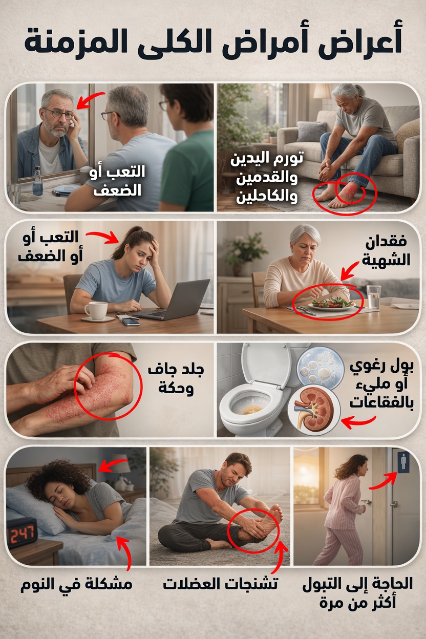 10 علامات إنذار مبكرة لمرض الكلى المزمن يجب ألا تتجاهلها أبدًا