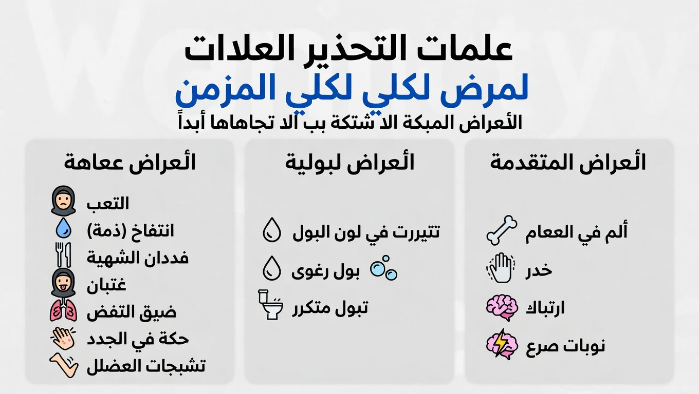 10 علامات إنذار مبكرة لمرض الكلى المزمن يجب ألا تتجاهلها أبدًا