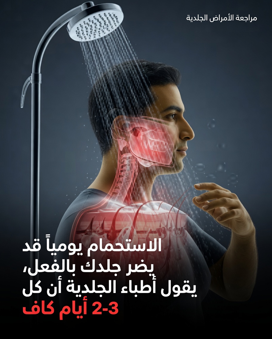هل الاستحمام يوميًا ضروري حقًا؟ ما الذي يوصي به أطباء الجلدية فعلاً للحفاظ على صحة البشرة؟