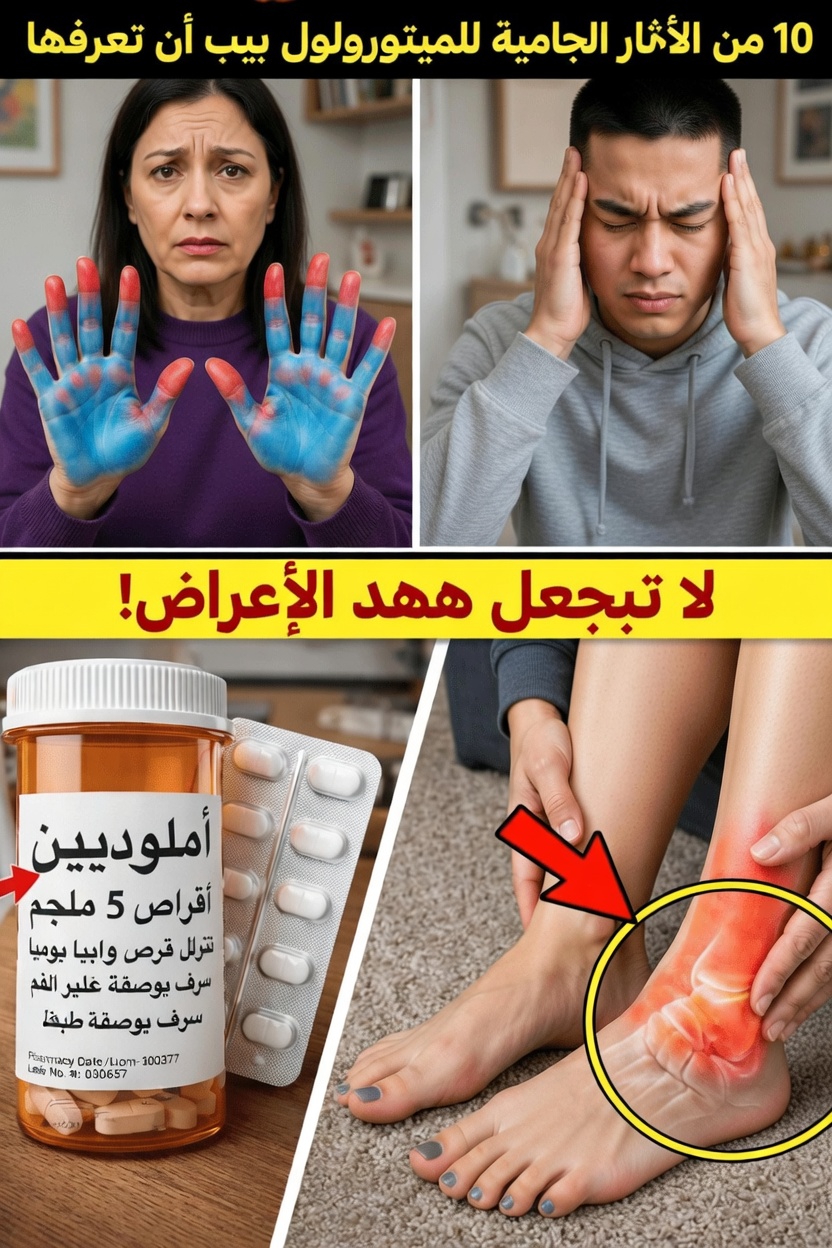 ما هي الآثار الجانبية العشرة الشائعة لتناول الميتوبرولول وكيفية التعامل معها بشكل صحيح في روتينك اليومي