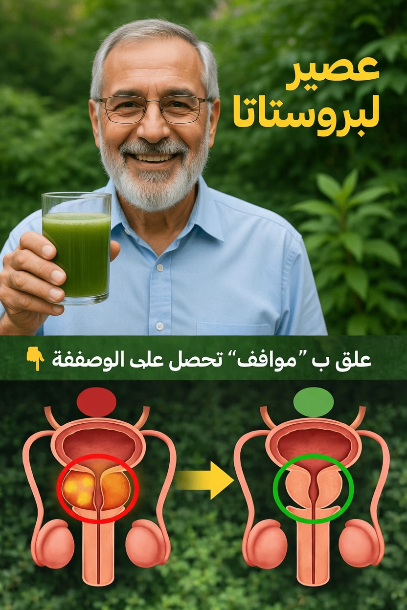 عصائر خضراء بسيطة وعادات لدعم صحة البروستاتا مع التقدم في العمر