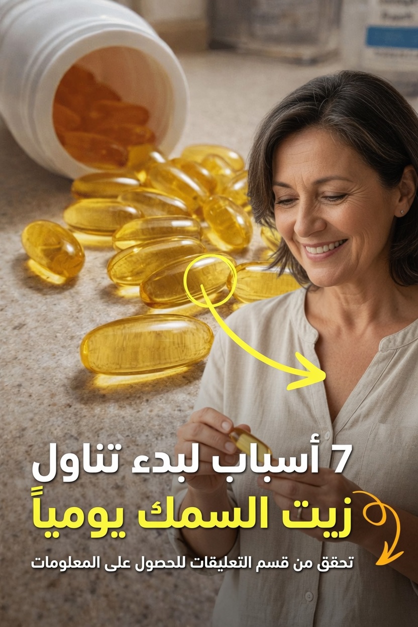 7 طرق مدهشة قد يستجيب بها جسمك عند تناول زيت السمك يوميًا