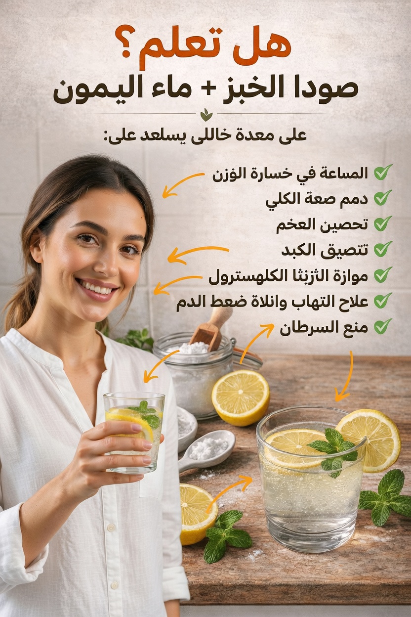 ما هو بالضبط ماء الليمون وبيكربونات الصوديوم؟