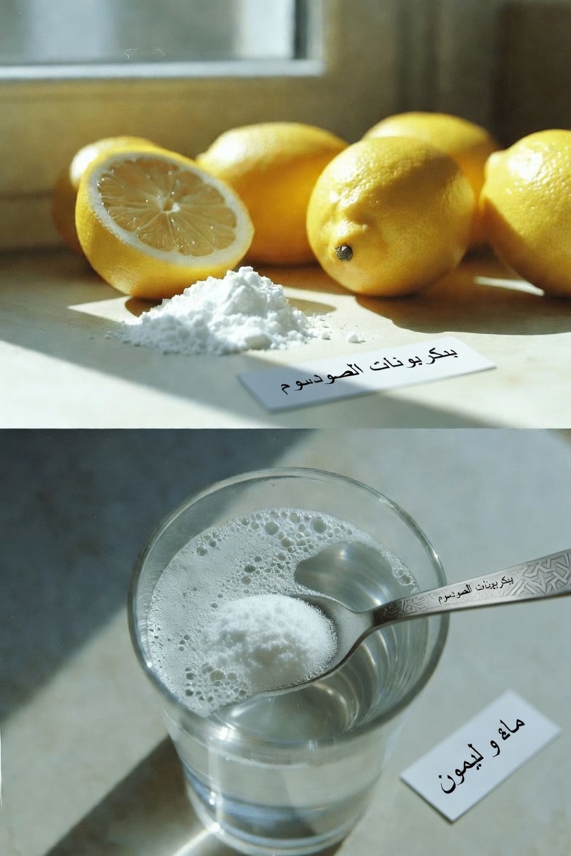 ما هو بالضبط ماء الليمون وبيكربونات الصوديوم؟