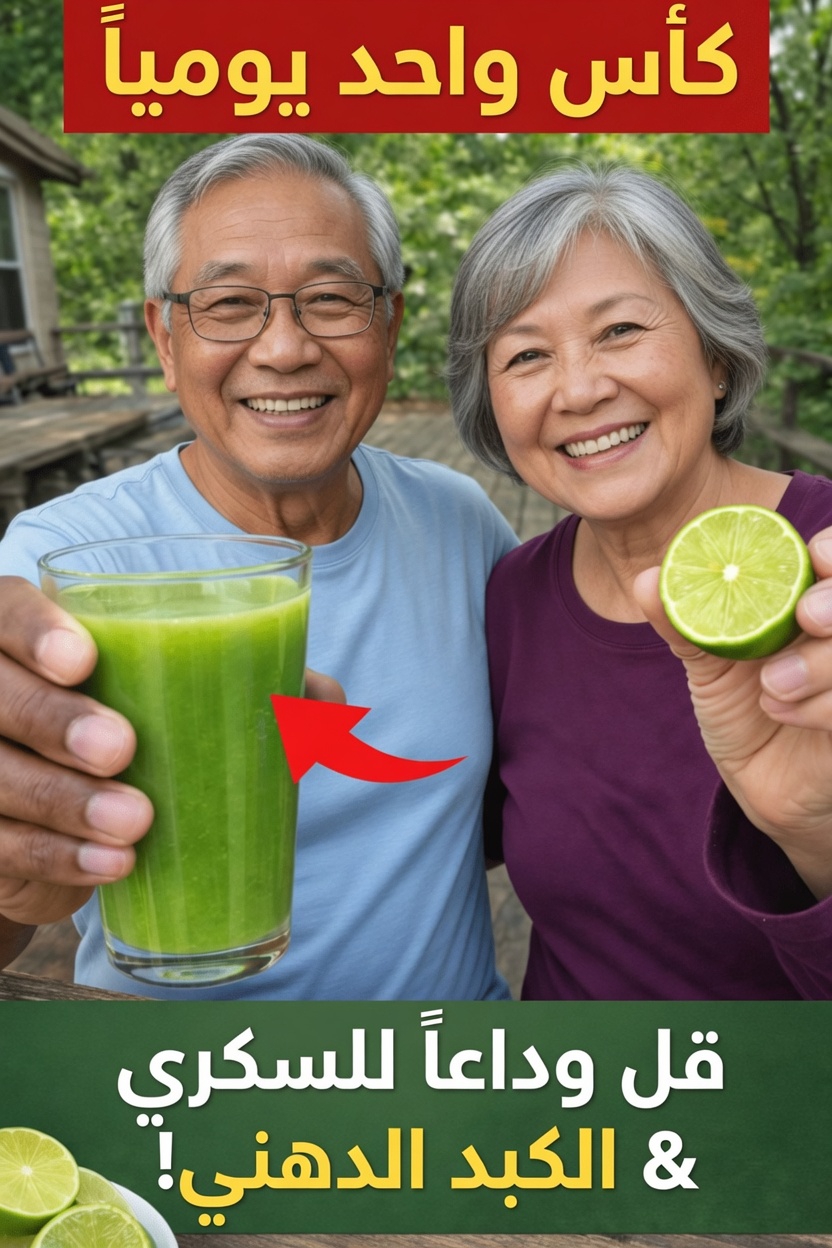 عادة يومية بسيطة لتناول مشروب أخضر لدعم صحة الكبد وتوازن سكر الدم والدورة الدموية