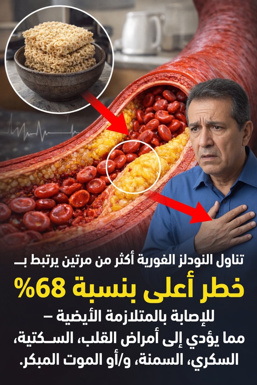 الارتباط الصادم بين تناول المعكرونة سريعة التحضير أكثر من مرتين أسبوعيًا وصحتك على المدى الطويل