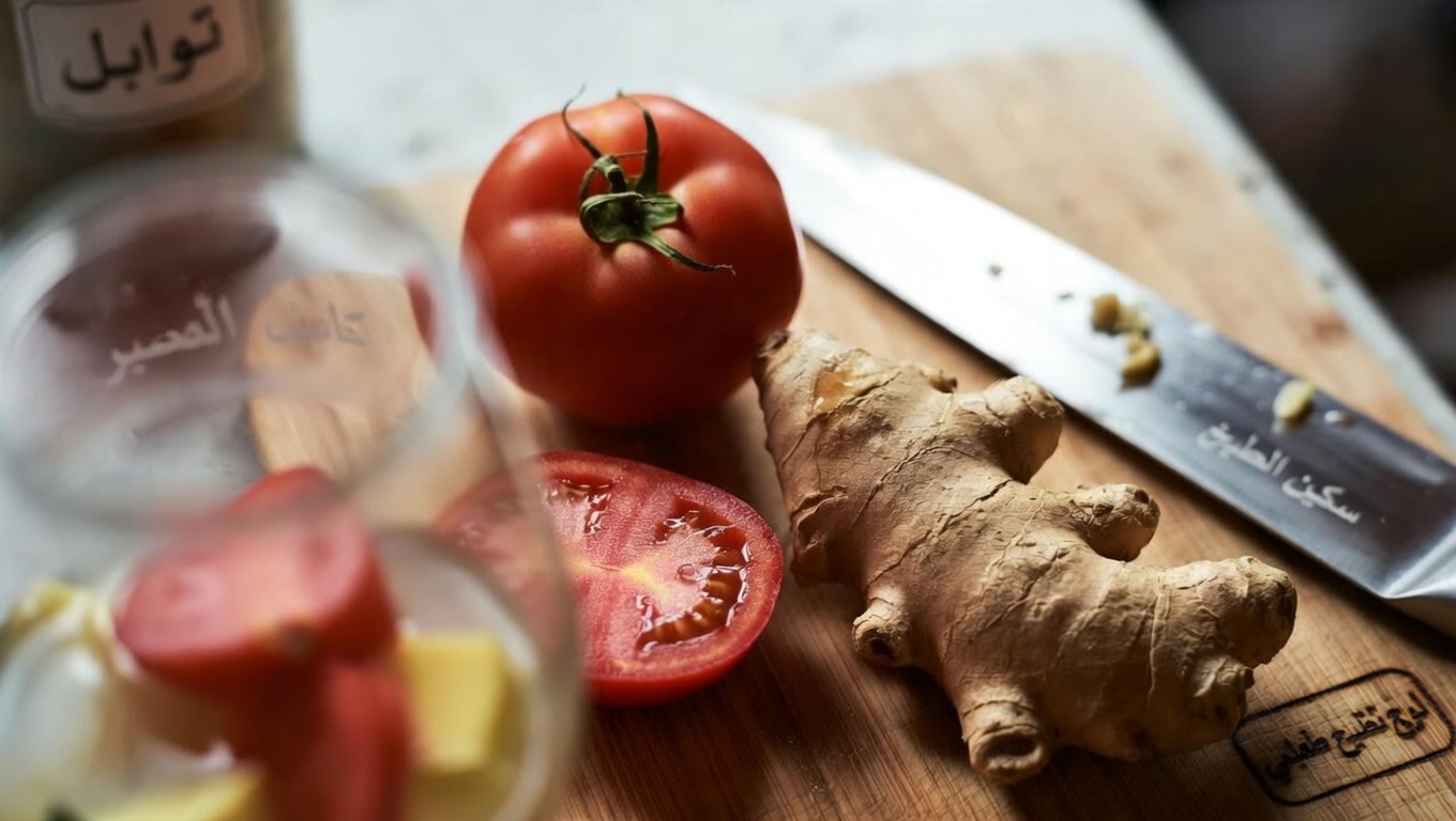 اكتشف كيف يمكن لمشروب منعش بسيط من الزنجبيل والطماطم أن يدعم مستويات طاقتك الطبيعية