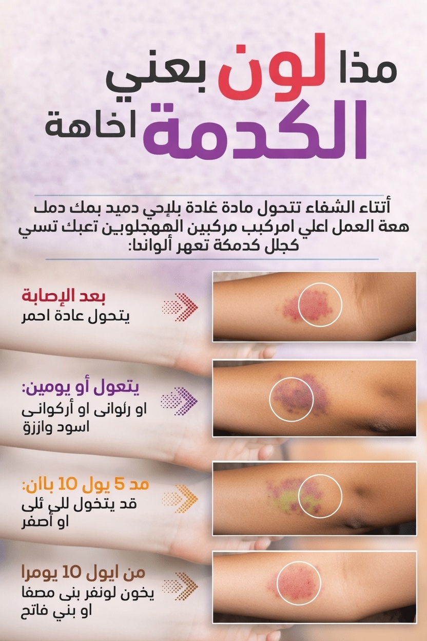 ماذا يعني لون الكدمة لديك؟ تحذير قد يكون جسمك يرسله