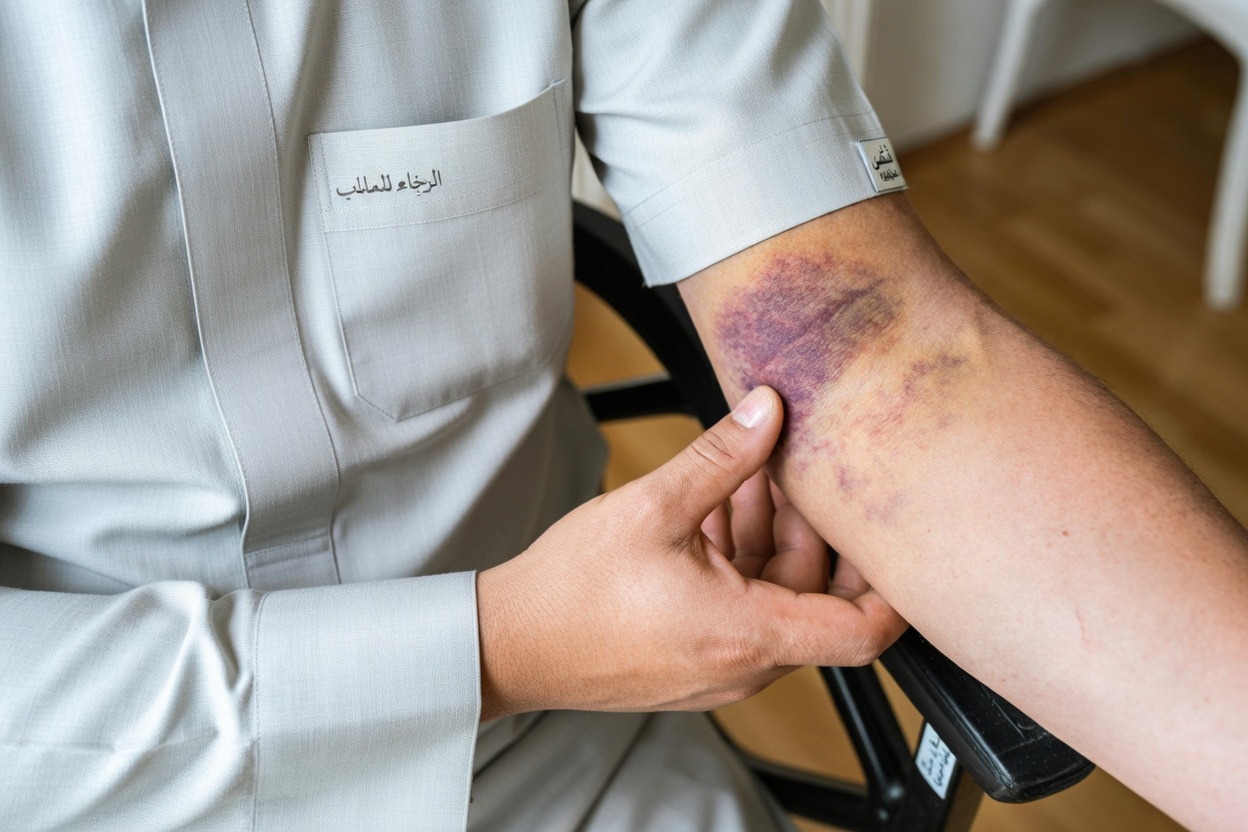 ماذا يعني لون الكدمة لديك؟ تحذير قد يكون جسمك يرسله