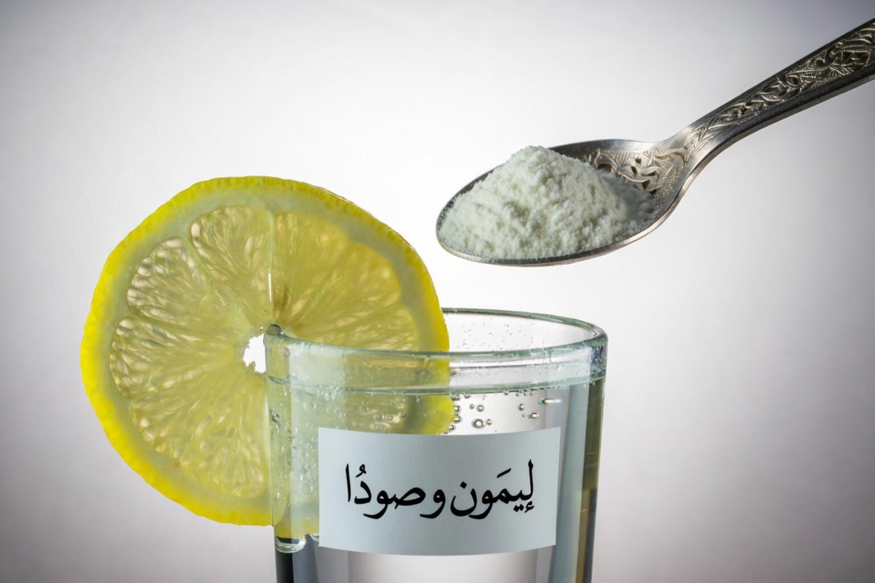 صودا الخبز وماء الليمون صباحًا: عادة مفيدة أم خطر خفي؟