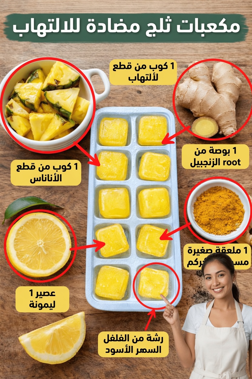 هل مكعبات الثلج المضادة للالتهابات هذه هي العادة اليومية التي يفتقدها جسمك؟