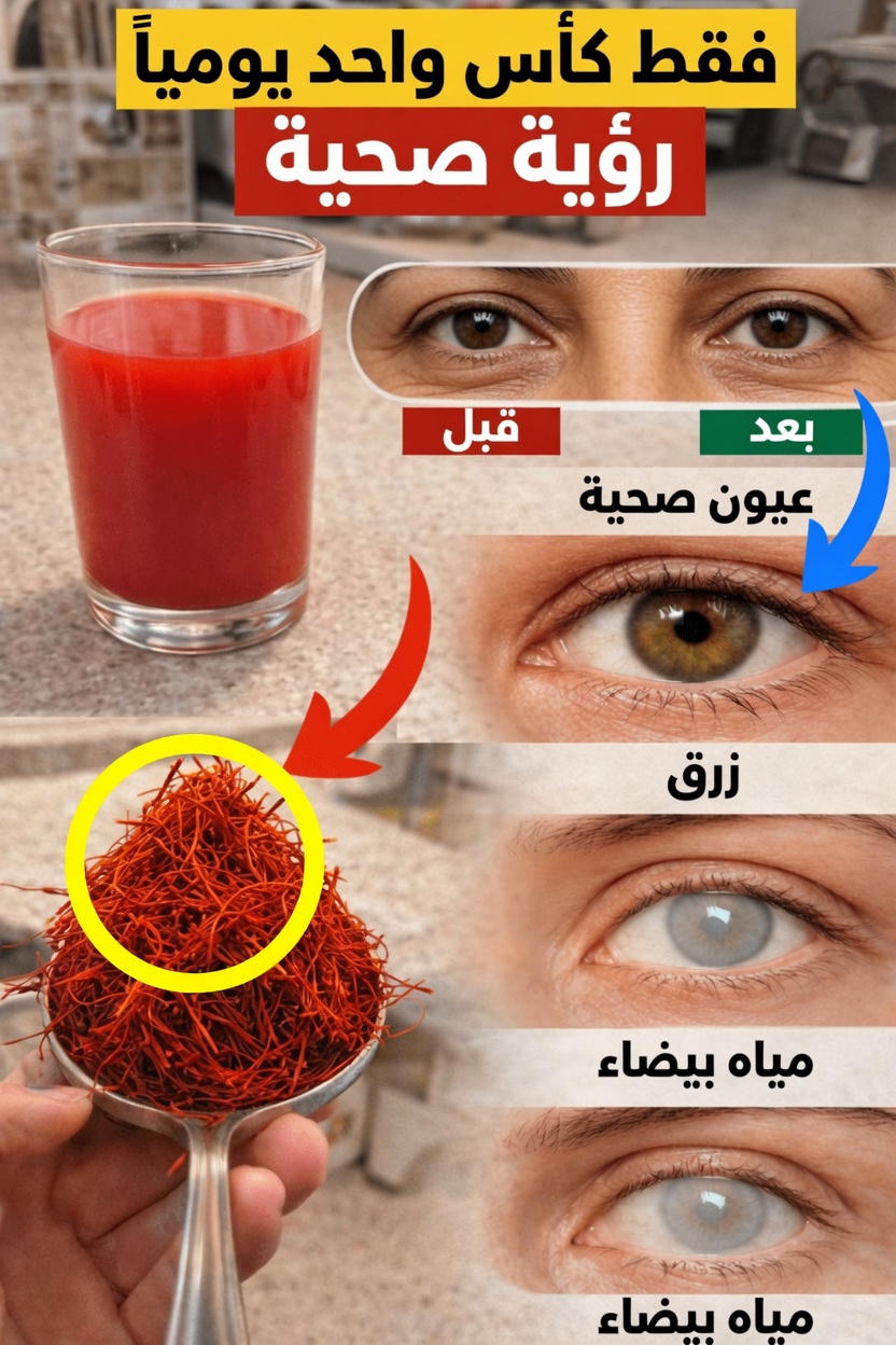 هل يمكن لكوب يومي واحد من منقوع الزعفران أن يدعم راحة العين وصحة الإبصار مع التقدم في العمر؟