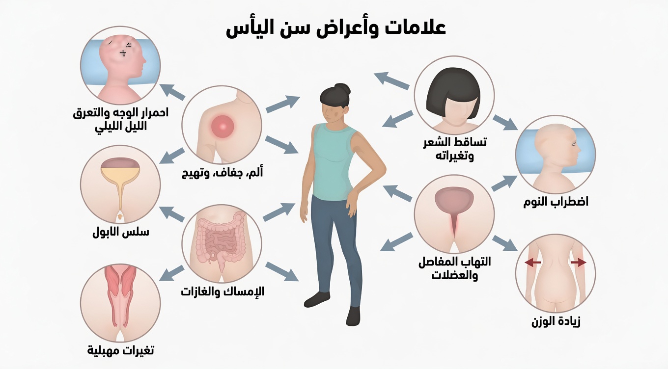 9 أعراض لانقطاع الطمث تغفل عنها كثير من النساء وعادات يومية مفيدة لتخفيفها