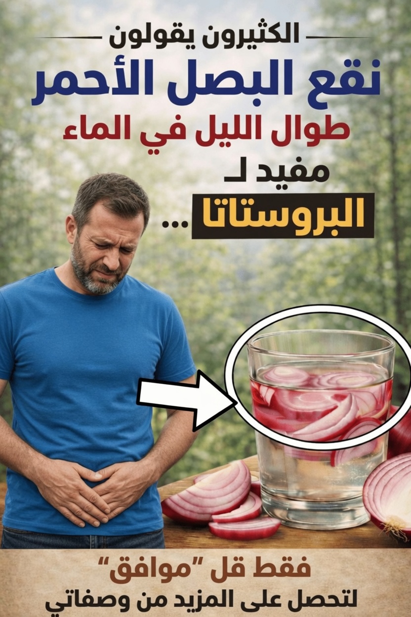 ماء البصل الأحمر: عادة يومية بسيطة لاستكشاف دعم صحة البروستاتا