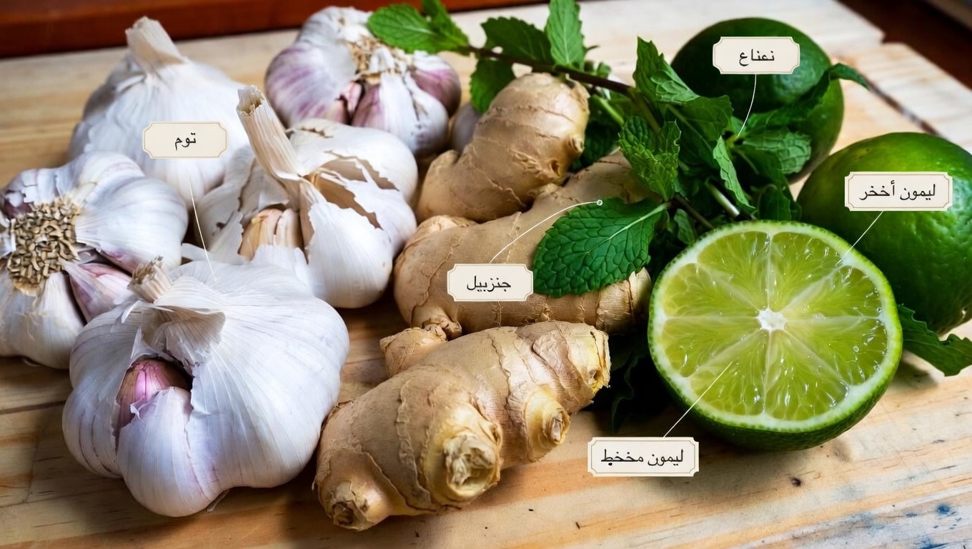 هل يمكن لمكونات يومية مثل الثوم والزنجبيل والليمون والنعناع أن تدعم مستويات ضغط الدم الصحية؟