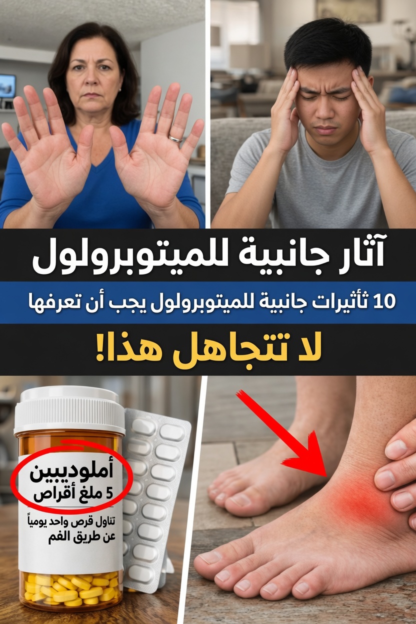 10 آثار جانبية مهمة للميتوبرولول يجب أن تكون على دراية بها