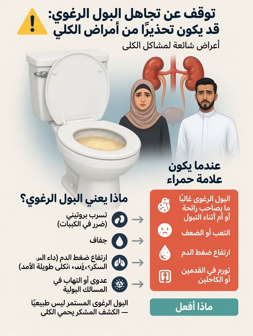 لماذا يبدو بولك رغويًا؟ فهم هذه الإشارة الشائعة لصحة الكلى