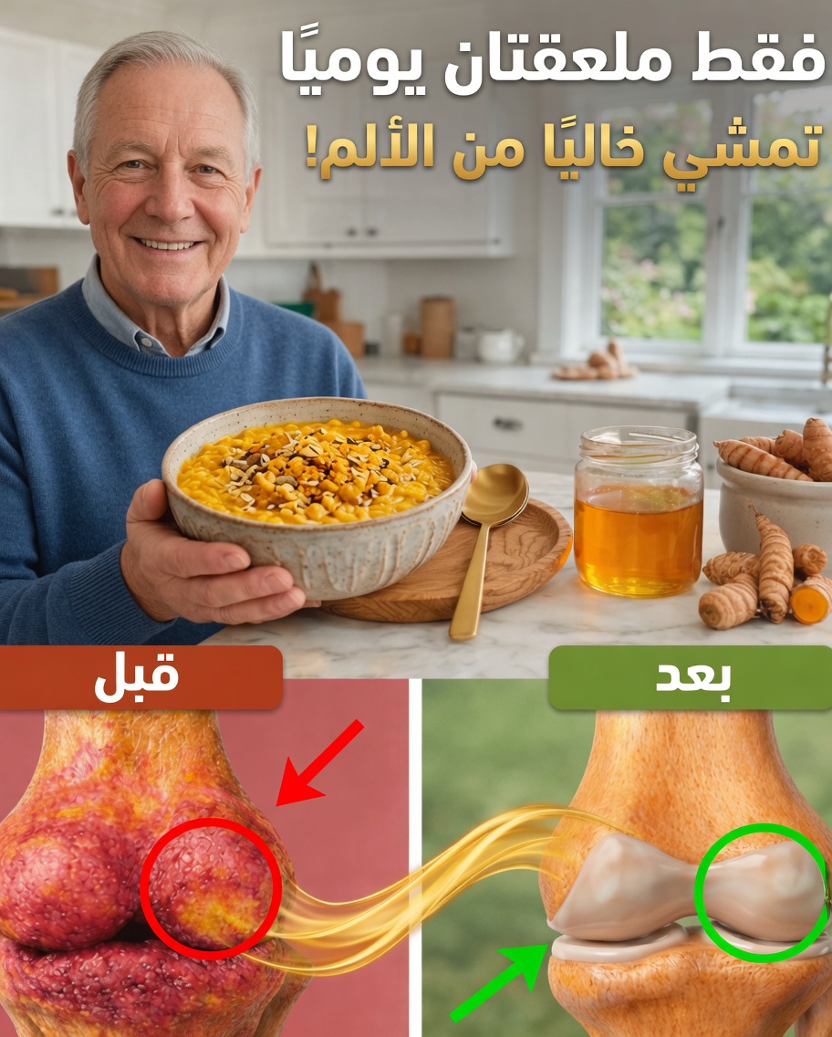هل يمكن أن تساعد إضافة ملعقتين فقط من هذا المزيج الطبيعي بالكركم إلى يومك في دعم راحة الركبتين؟