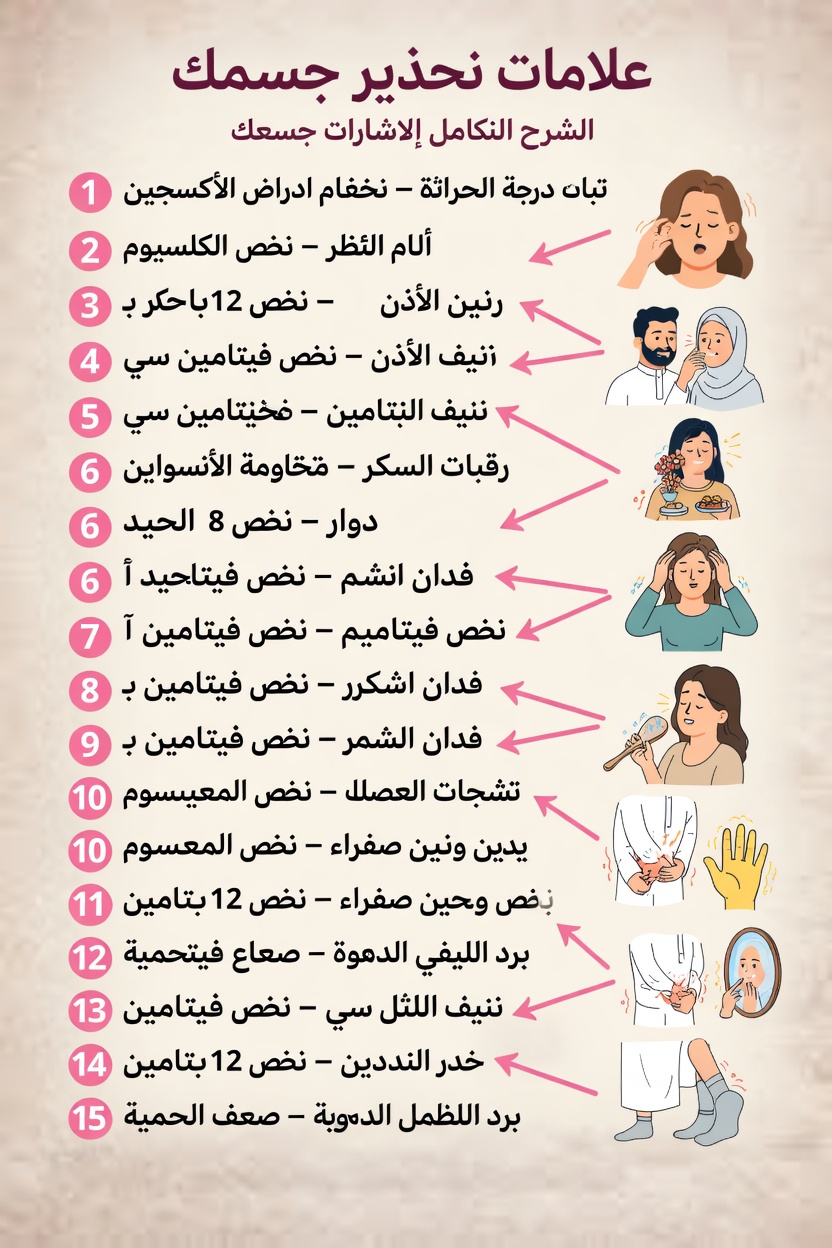 7 إشارات مفاجئة من الجسم قد تشير إلى مشكلات صحية خطيرة لا ينبغي تجاهلها