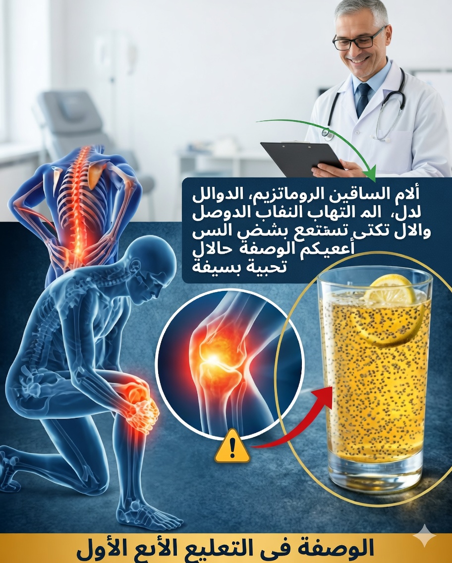 🌱 ماء الشيا: السر الطبيعي لتحسين الدورة الدموية وتخفيف آلام الساقين