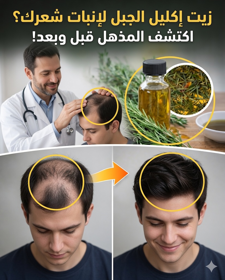 🌿 كيفية تحضير زيت إكليل الجبل لتحفيز نمو الشعر بسرعة