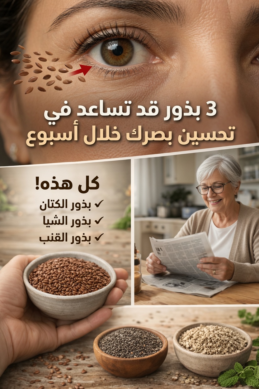 3 بذور غنية بالعناصر الغذائية: بذور الكتان وبذور الشيا وبذور القنب التي قد تدعم صحة عينيك بشكل طبيعي