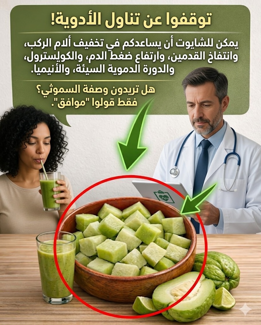 🥒🥤 عصير الشايوت: المشروب الطبيعي الذي قد يغيّر صحتك