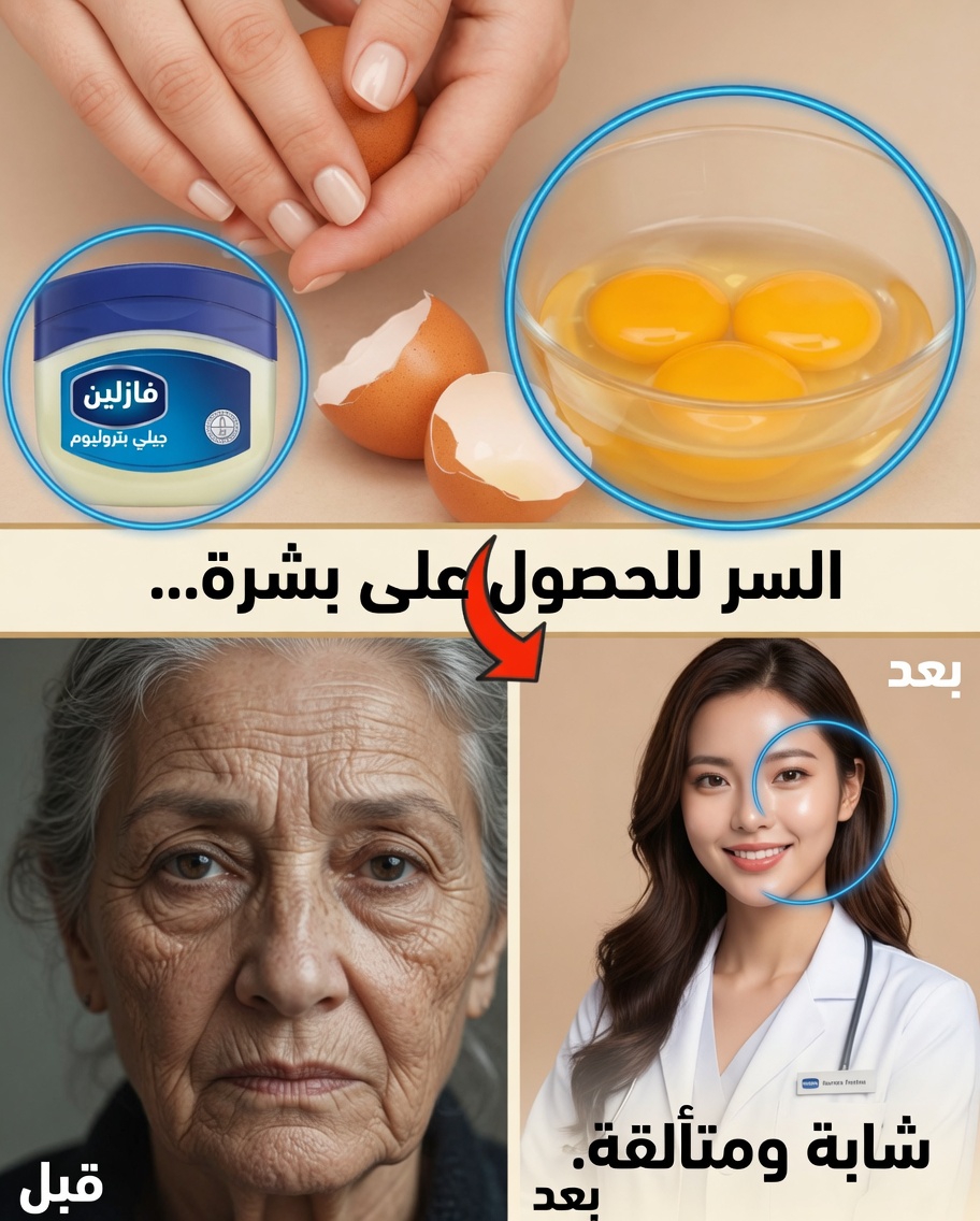 بشرة أكثر تماسكًا وامتلاءً بعد سن الستين: قناع ليلي بسيط من صفار البيض والفازلين يعيد النضارة إلى الوجه