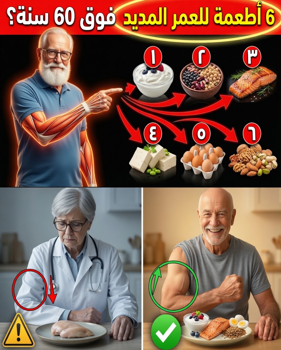 كبار السن: تناولوا هذه الأطعمة الخمسة قبل النوم لحماية عضلاتكم
