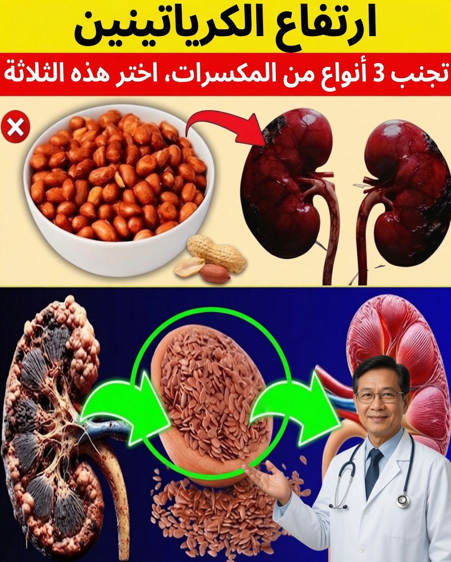 ارتفاع الكرياتينين جدًا؟ هذا التغيير البسيط في تناول المكسرات قد يخفف العبء عن كليتيك