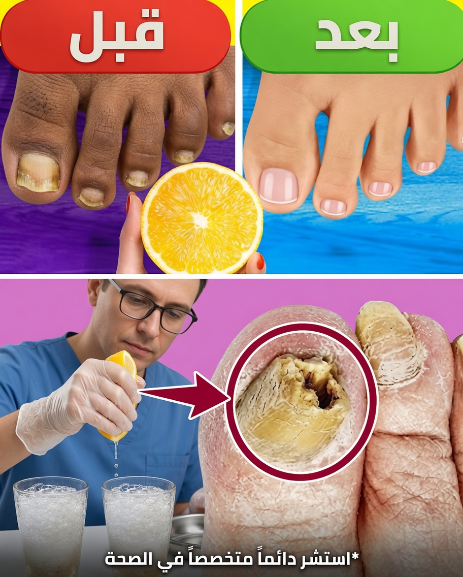 ودّعوا فطريات الأظافر! العلاج الطبيعي الأمثل بالليمون والملح 🍋🧂